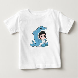 Kind mit Dolphin-Kostüm Baby T-shirt