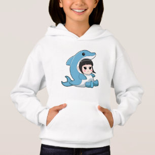 Kind mit Dolphin-Kostüm Hoodie