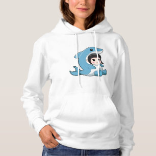 Kind mit Dolphin-Kostüm Hoodie