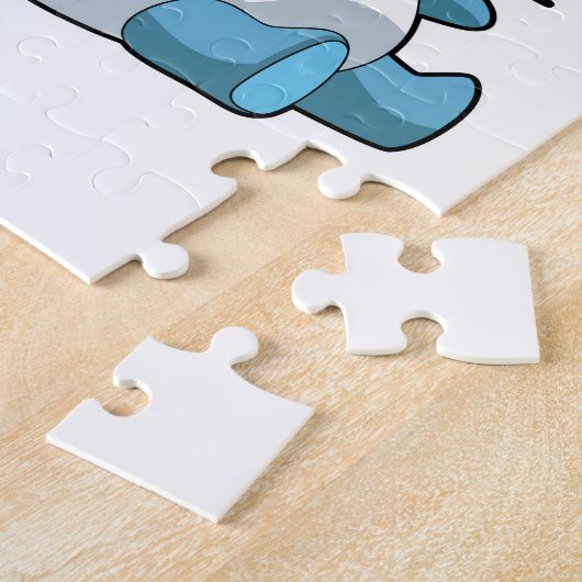 Kind mit Dolphin-Kostüm Puzzle (Seite)