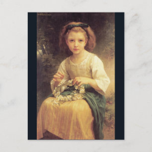 Kind mit einer Krone von W.A. Bouguereau Postkarte