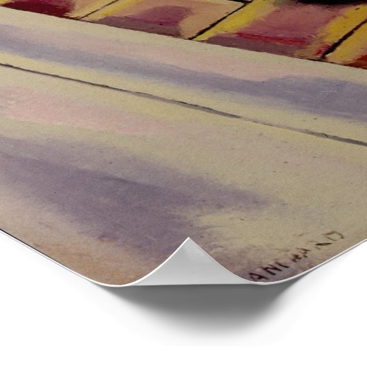 Kind mit Eiscreme Poster (Ecke)