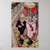 Kind mit Eiscreme Poster (Vorne)