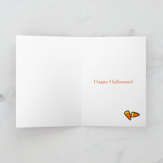 Kind mit Halloween Jack O' Lantern Card Karte (Innenseite)