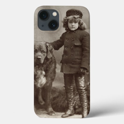 Kind mit Hund, C1885 Case-Mate iPhone Hülle (Rückseite)