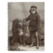 Kind mit Hund, C1885 Notizblock (Vorderseite)