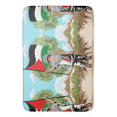 Kind mit Keffiyeh Palästina-Flagge Badematte (Vorderseite Vertikal)