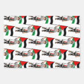 Kind mit Keffiyeh Palästina-Flagge Geschenkpapier Set (Vorderseite 2)