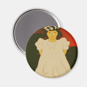 Kind mit Kranz Magnet (Vorderseite/Rückseite)