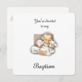 Kind mit Lamm Einladung (Vorne/Hinten)