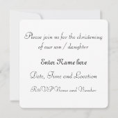 Kind mit Lamm Einladung (Rückseite)