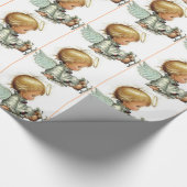 Kind mit Lamm Geschenkpapier (Ecke)