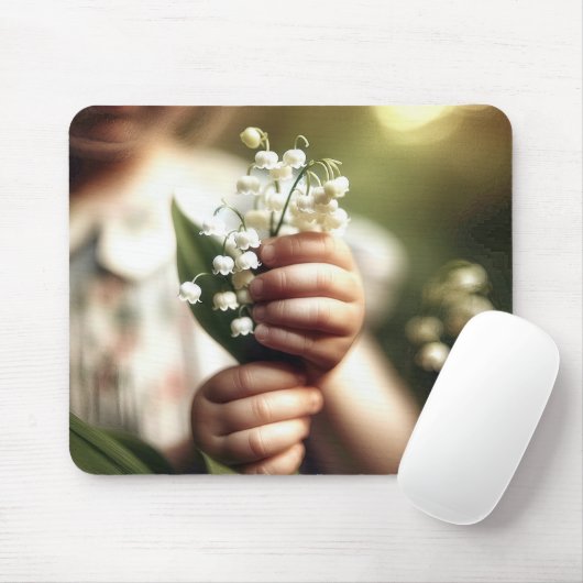 Kind mit Lilie des Tal Bunch Mousepad (Mit Mouse)