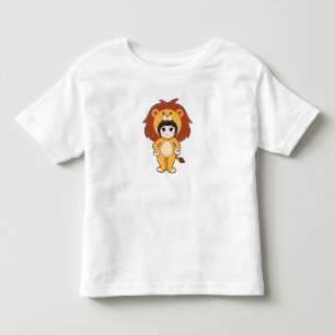 Kind mit Löwenkostüm Kleinkind T-shirt