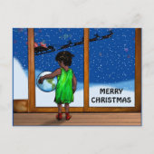 KIND MIT MÖGLICHKEITEN DURCH DAS SCHALTFLÄCHE POSTKARTE (Vorderseite)