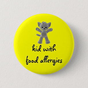 Kind mit Nahrungsmittelallergien Button
