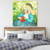 Kind mit Orange, 1890. Vincent van Gogh Leinwanddruck (Insitu (Schlafzimmer))