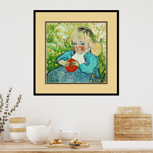 Kind mit Orange, 1890. Vincent van Gogh Poster (Küche)