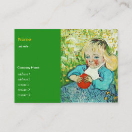 Kind mit Orange, 1890. Vincent van Gogh Visitenkarte