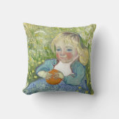 Kind mit Orange, Vincent Van Gogh Kissen (Vorderseite)