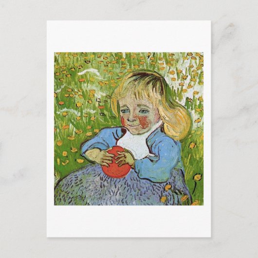 Kind mit Orange, Vincent van Gogh Postkarte (Vorderseite)