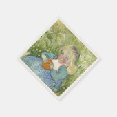 Kind mit Orange, Vincent Van Gogh Serviette (Ecke)