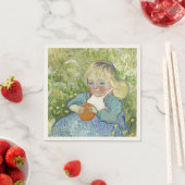 Kind mit Orange, Vincent Van Gogh Serviette (Beispiel)