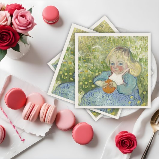 Kind mit Orange, Vincent Van Gogh Serviette