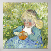 Kind mit Orange von Vincent Van Gogh Poster (Vorne)