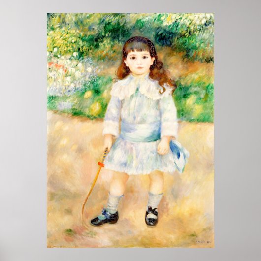 Kind mit Peitsche Auguste Renoir Poster (Vorne)