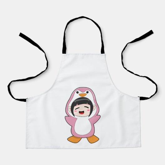 Kind mit Penguin-Kostüm Schürze (Vorderseite)
