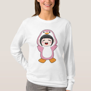 Kind mit Penguin-Kostüm T-Shirt