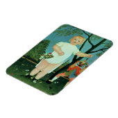 Kind mit Puppe, c.1903 (Öl auf Leinwand) Magnet (Linke Seite)