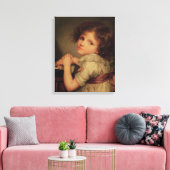 Kind mit Puppe Leinwanddruck (Insitu (Wohnzimmer))