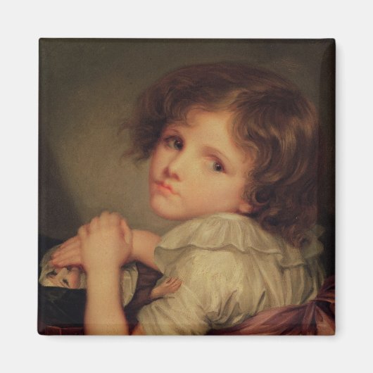 Kind mit Puppe Magnet (Vorne)