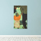 Kind mit rotem Schal, c. 1891 Leinwanddruck (Insitu (Holzboden))