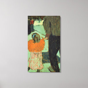 Kind mit rotem Schal, c. 1891 Leinwanddruck