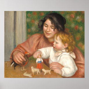 Kind mit Spielzeug - Auguste Renoir Fine Art Poster