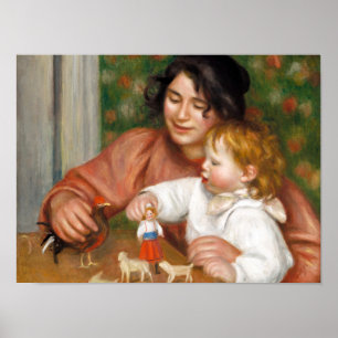 Kind mit Spielzeug von Auguste Renoir Poster