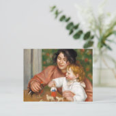 Kind mit Spielzeug von Auguste Renoir Postkarte (Stehend Vorderseite)