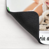 Kind mit tierischem Foto personalisiert modern Mousepad (Ecke)