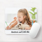 Kind mit tierischem Foto personalisiert modern Mousepad (Mit Mouse)