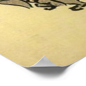 Kind mit Welpen Poster (Ecke)