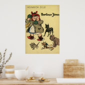Kind mit Welpen Poster (Küche)
