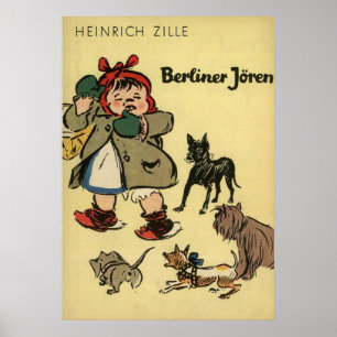 Kind mit Welpen Poster