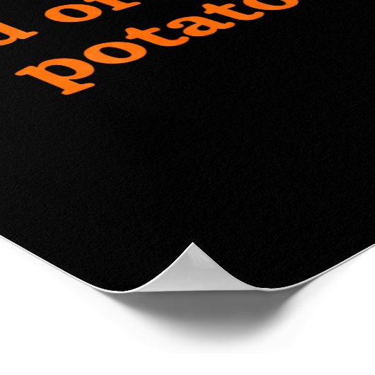 Kind Of Rude Tato, Funny Thanksgiving Dad, Sweet T Poster (Ecke)