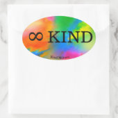 ∞ KIND Oval Aufkleber (Tasche)