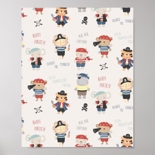 Kind Party Pirate Poster (Vorne)