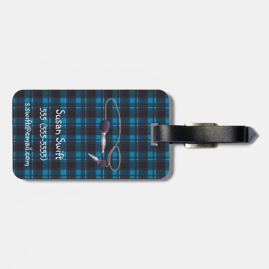 Kind schottischen ` jeely Stückes' Gepäckanhänger (Rückseite horizontal)