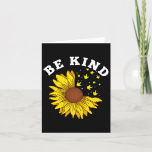 Kind Sonnenblume Asl Deaf Karte